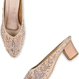 by Regal Women Embroidered Mojaris with Heels-image-1