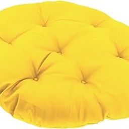 UJEAVETTE Hanging Egg Chair Cushion Comfortable Replacement for Indoor Balcony Outdoor Yellow-image-92