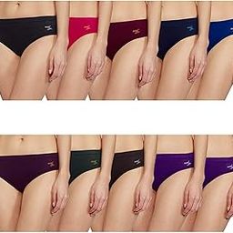 Women's Cotton Solid Hipster Panties (Pack of 10) (Plain P10 85_Multicolour_M)-image-66
