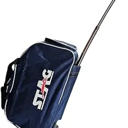 stag global Limited Italia Edition Trolley Bag with Wheels | FITET Rolling Sports Bag | Navy Blue | Telescopic Handle | Multiple Compartments | Travel & Gym Bag-picture-7