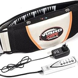 Siarth Electric Fitness Slimming Whole_Body Massager Waist Trimmer Belt Waist Abdominal Belly Vibro Shape Vibrating Heating Waist Belt For Weight Loss Fat Burning Tool, Black-30