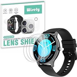 Wisely |3pcs| Screen Guard Protector For Noise Twist Go Smartwatch |1.39"| Bubble Free, Easy installation kit, Clear HD, Full Cover-image-87