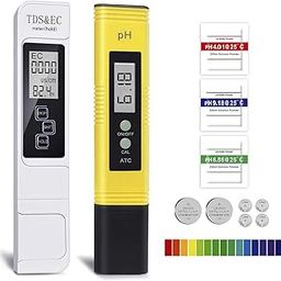 GuDoQi PH Meter, TDS Meter Combo, Pool Water Test Kit, PH Tester Digital, PPM Meter, 0.01 Resolution TDS PH EC Temperature 4 in 1 Set for Drinking Water, Hydroponics, RO System, Aquarium, Swimming-9