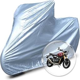 Neodrift 'SilverMax' Bike Cover for Triumph Speed 400 (All-Weather Motorcycle Protection, Water & UV Resistant, Dustproof, Windproof).-30