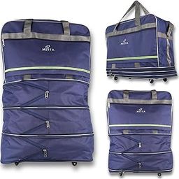 MITFA 3-Layer Convertible Duffle Bag | Foldable & Extendable Waterproof Luggage with Wheels | Travel Bag for Clothes for Men & Women-image-14