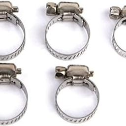 EPISKEY® Stainless Steel 5 Pcs Adjustable Hose Pipe Clips Spring Clamp 13-19mm. | Safety Clips (Stainless Steel, Clamp 5 Pcs)-26