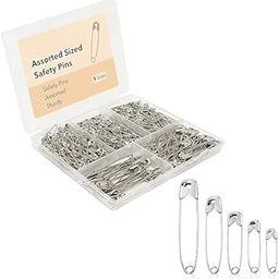 CJ Children's Joy Safety Pins Assorted, 200 Pack, 4 Sizes Small, Big, Safety Pins Box for Women, Pins for Saree, Clothes-image-22