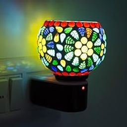 Ceramic Kapoor Dani, Electric Aroma Camphor Diffuser, Home Fragrance, Incense Holder for Home Decor, Essential Oil Burner & Night Lamp, Air Purifier, Room Freshner, Insect Reppllent (Multi Flower)-picture-18