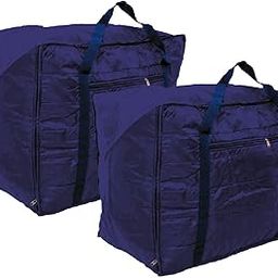 Jumbo Attachi Bag in Soft Parachute Material, Blanket Cum Suitcase Bag (Blue, Pack of 2)-image-76