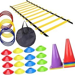 THE STYLE SUTRA® Football Training Equipment Speed Agility Training Set for Soccer Teen Kids 46Pcs | Sporting Goods | Team Sports | Soccer | Training Aids-image-64