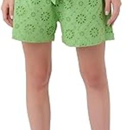 Women's Green Schiffli Short Pant-picture-23