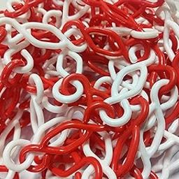 ETSHandPro WTH"S" Hook Plastic Barrier Safety Cone Chain (Red and White, 10 meter-image-10