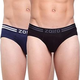 Men's Soft Classic Cotton Blend Outer Elastic Solid Briefs (Pack of 2)-picture-6