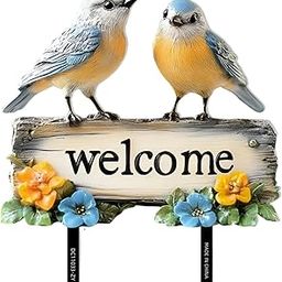 Bnf® Welcome Birds Yard Sign PVC Colorful Yard Stake for Backyard Lawn Decoration|Home & Garden|Yard, Garden & Outdoor Living|Garden D?©cor|Statues & Lawn Ornaments-image-76
