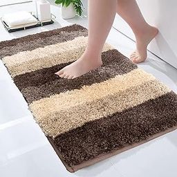 Luxe Home Bath Mat Super Soft Microfiber Non Slip Jericho Bathroom mats Water soak Washable Doormat for Home, Bedroom, Living Room (40x60 cm, Amber) Pack of 1-picture-32