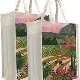 Canvas Reusable Bags for School, College, Lunch Bag for Office for Men and Women (Pack of Two)-image-12