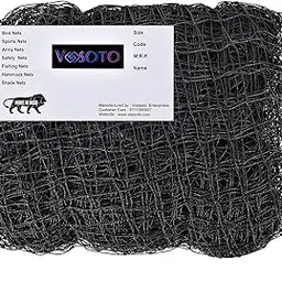 Voosoto Pigeon Nets for Balconies/Anti Bird Control Net, UV Stabilized HDPE Heavy Duty HDPE Nylon Mesh Net for Balcony (Installation Kit Included) - 8 Ft X 10 Ft - Black Colour-picture-19