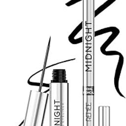 RENEE Midnight Duo | Kajal + Eyeliner | Darkest Black | Long Lasting | Smudge-Proof | Waterproof Formula | One-Swipe Application | Intense Pigment | Pack of 2-55