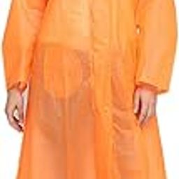Raincoat For Women with Inbuilt Hood & Matching Carry Pouch | PVC Single Layered Longcoat | Durable & Lightweight Ladies Rainsuit-image-98