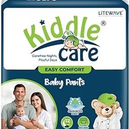 Kiddle Care Easy Comfort Baby Diaper Pants | Medium (M) | 7-12 Kg | 72 Pieces | Up to 12 Hours Protection, Prevents Leakage, Wetness Indicator-image-106
