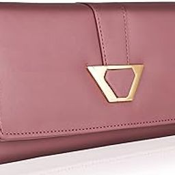 Women's and Girls Synthetic Faux-Leather Mobile Hand Clutch Handbags Hand Wallet Purses (YAFC-1805PINK Peach)-9