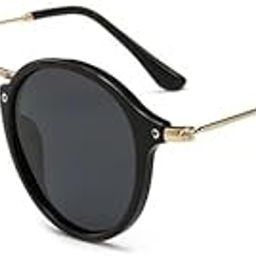 Retro Round Sunglasses for Women Men UV400 Vintage Classic Small Circle Style-image-37