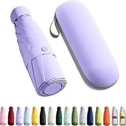 Umbrella, Mini Folding Windproof & Compact UV Umbrella for Sun Protection Rain Windproof Strong Large 3 Fold for Women Handbags, 3 Fold for Men Women, Stylish & Compact-16