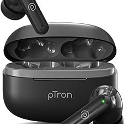 pTron Zenbuds X1 TWS Earbuds-4 QuadPro Mics, 3D AudioScape, In-Ear Sensor, 40hrs Playtime, TruTalk AI-ENC Calls, 40ms Movie/Music Modes, BT5.3, Type-C Fast Charging, & IPX5 Water Resistant (Jet Black)-23
