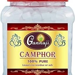 Gannuji Camphor | Kapur | Kapoor Tablets Jar for Diffuser, Pooja, Aarti, Meditation (500 gm X 1 Jar)-image-6