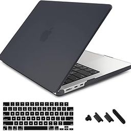 Midkart Case Compatible with MacBook Air 13.6 inch Model M4 A3240 M3 A3113 M2 A2681 Release 2025 2024 2023 2022 with Touch ID Hard Shell Cover Keyguard & Dust Plugs, Smoke Black-19