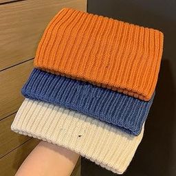 Crochet Headband Wool Ear Warmer Hair Band Winter Knitted Headband Turban Head Wraps Elastic Hair Band Accessories for Women Girls (Assorted Color, 1 Pc)-image-36