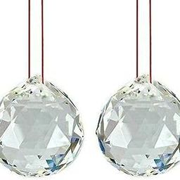 Pindia Fengshui Clear Crystal Hanging Ball for Good Luck & Prosperity - 40 mm, Pack of 2 (30 MM_Pack of 2)-image-57