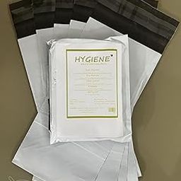 HYGIENE Disposal Bags for Baby Diaper | 24 mo to 60 mo | Essential for Baby | Medium 8"x10" | 50 bags (2 x pack of 25 bags) (black and white, Medium 8"x10")-17