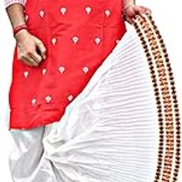 Men's Ready To Wear (Pant System) Mayur Puchha Dhoti For Marriage,Pooja,Festival, etc. (GC006)-image-89