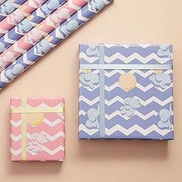 Pink Paper Co. Reversible Gift Wrapping Paper Sheets for Kids with name stickers (Pack of 5), Multicolour-image-48