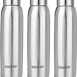 Amazon Brand - Solimo Stainless Steel Water Bottle, Set Of 3, 1 liters Each, 1000 milliliters-image-11