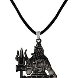 Lord Shiv Shankar Mahadev Bholenath Trishul Damaru Cotton Dori Copper Zinc And Metal Pendant Necklace For Men And Women SPn20221079-picture-5