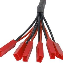 EN-VOLANT 6 Parallel JST Female and 1 JST Male Lipo Charger Plug for 120SR Charger-15