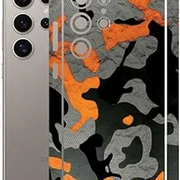 Bayalis - Compatible for Samsung Galaxy S24 Ultra - Mobile Back Skin Sticker Wrap - Lamination - Rear Screen Guard Protector (Coverage - Back+Camera+Sides+Logo) (Design-1) (18)-image-26