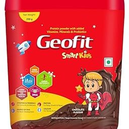 Geofit Smart Kids Nutritional Health Drink Protein Powder 250g, Chocolate-with Multivitamins & Multimineral,Helps in Strong, Active & Smart Kids-Energy drink powder for immunity booster & Body Growth-image-20