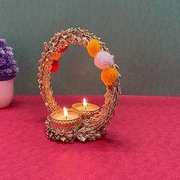Maahal™ Table Top Candle Holder for Home Decor | Elegant Tealight Candle Stand | Perfect for Table Decor, Weddings, and Special Occasions | Stylish Tealight Holder for Ambient Lighting-26