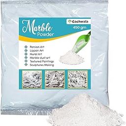 Gachwala Superior Marble Powder 450gm - Natural Fine Marble Dust - Wall Art, Relief Painting, 3D Sculptures, Lippan, Persian Art, DIY - Perfect for Artists, Students, Safe for Children-picture-30