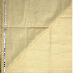 Weaves Empire 100% Linen Cotton with BATISTE Weaving Gold Colour Plain Unstitched Shirt Fabric - 1.6 mts / VV1017-image-76