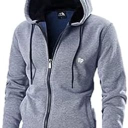 Men's Big Boys Zipper Hooded Hoodie Sweatshirt Pullovers Thick Fleece T Shirt for Sports/Winter with Reflective Brand Logo M to 4XL Size-image-26