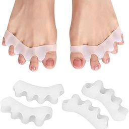 2 Pairs Toe Separators, Soft Gel Toe Spacers to Correct Bunions and Restore Toes to Their Original Shape,Bunion Corrector Toe Spacers Toe Straightener Toe Stretcher Big Toe Correctors (2 Pair)-image-88