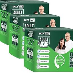 Tata 1mg Adult Unisex Diaper Pant Style Large(Combo, Pack of 3 Count)-image-35