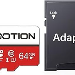 KOOTION 1 Pack 64GB Micro SD Card, Micro SDXC Memory Card Class 10 Micro SD Cards UHS-I, C10, U1, High Speed TF Flash Card with Adapter-11