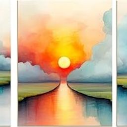 Moments in Stillness – Aesthetic Wall Art UV textured MDF Board | Set of 3 | 12 * 18 inch | for living room and home decor with double side gumming tape on backside-image-45