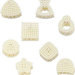 HP HIGH PROFILE Fancy White Pearl Hair Claw Clip Clutcher for Women and Girls (Multishape) - Pack of 6-image-41