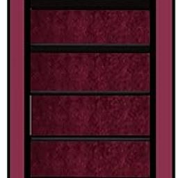RAXON WORLD 6 Layer Multipurpose Portable Folding Shoes Rack, Easy Installation Stand for Shoes, Shoes Rack (Maroon, Metal)-0